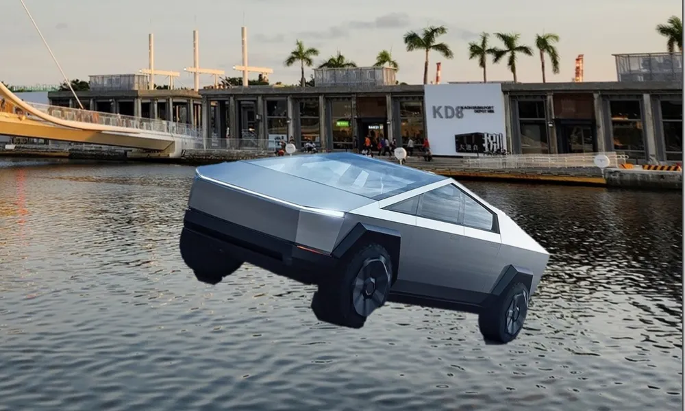 這台車可以水路雙棲?